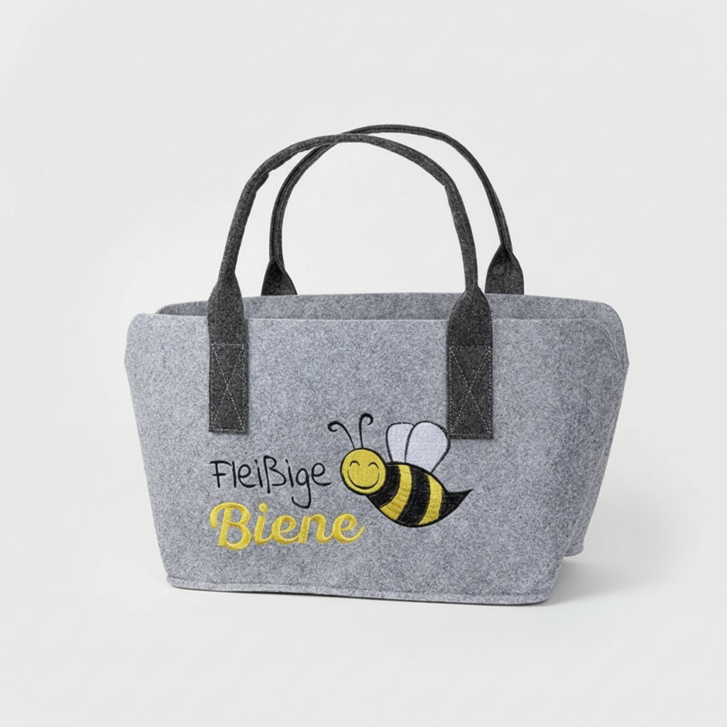 Filztasche "Fleißige Biene" – Robuster Shopper