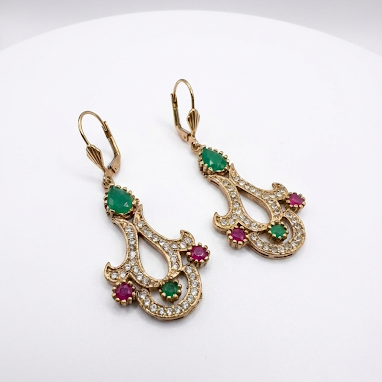 Vintage-Ohrhänger im orientalischen Stil