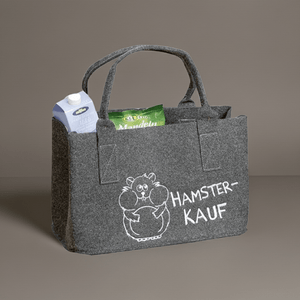 Filz - Tasche mit Spruch - Boxkorb