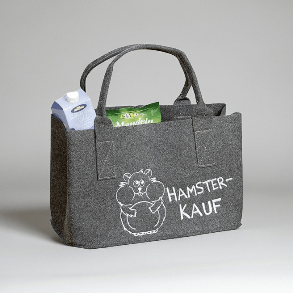 Filz - Tasche mit Spruch - Boxkorb