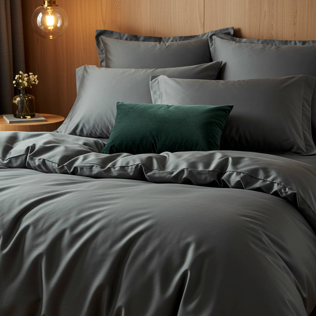 Luxe Baumwolle Satin Bettwäsche