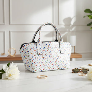 "Polka Dot Paradise" - Die fröhliche Filztasche - Boxkorb