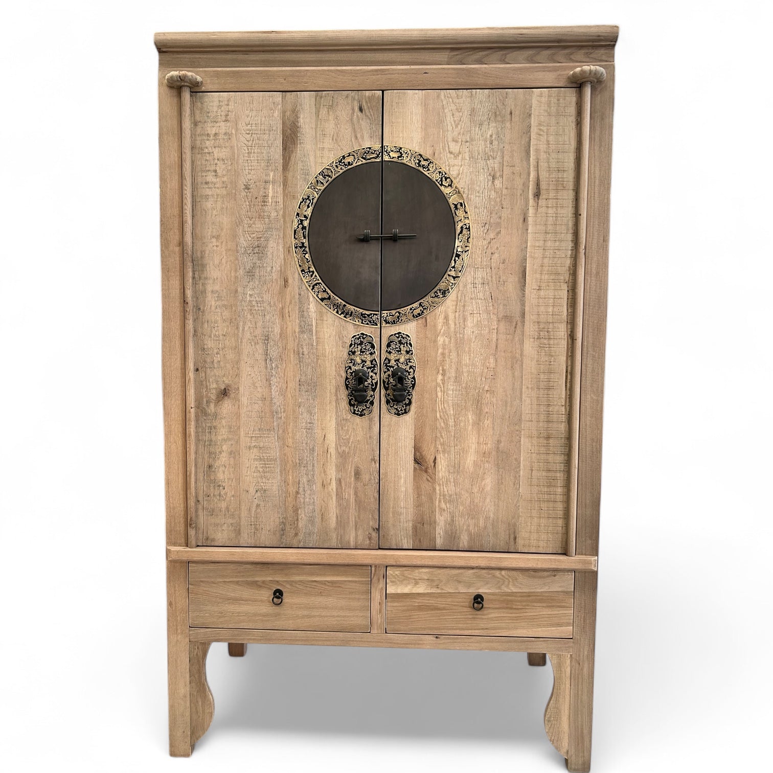 Vintage Asia Chinesischer Schrank Hochzeitsschrank Natur - Art. A502/natural