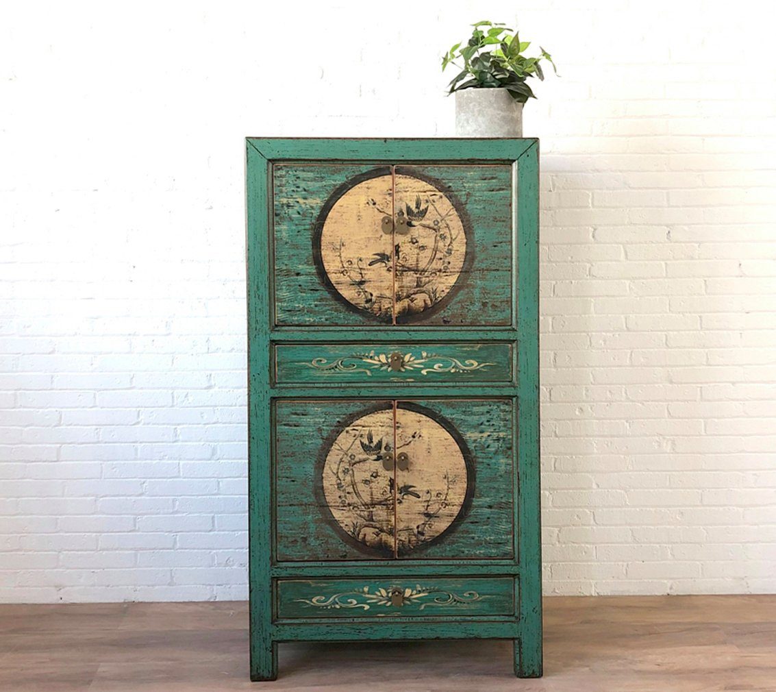 Vintage Asia Hochzeitsschrank Schrank Kommode "Aurora" - Art. 33723-6