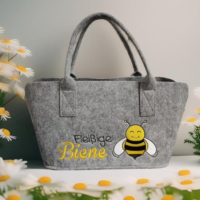 Filztasche "Fleißige Biene New" - Boxkorb.de