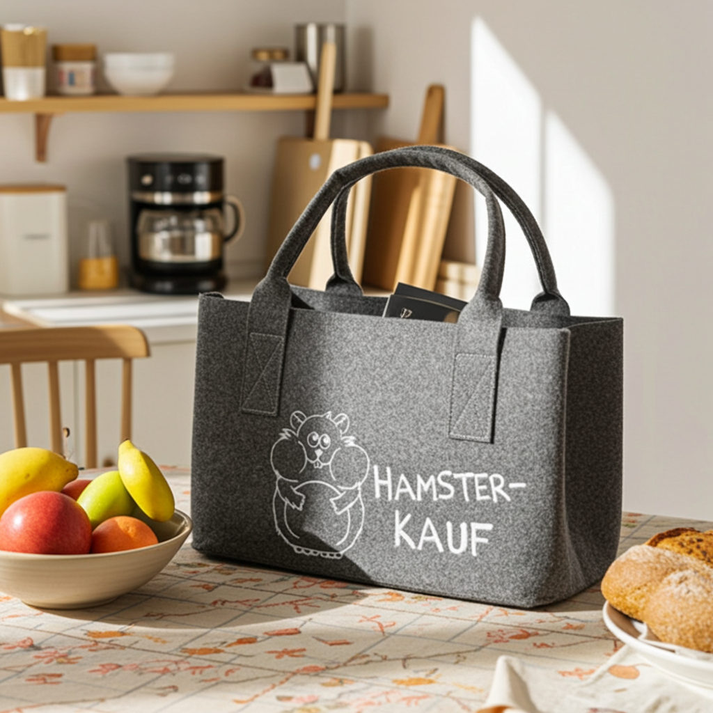 Filz-Tasche mit Spruch
