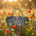 Blütentraum – Filz Einkaufstasche mit Blumenmuster - Boxkorb