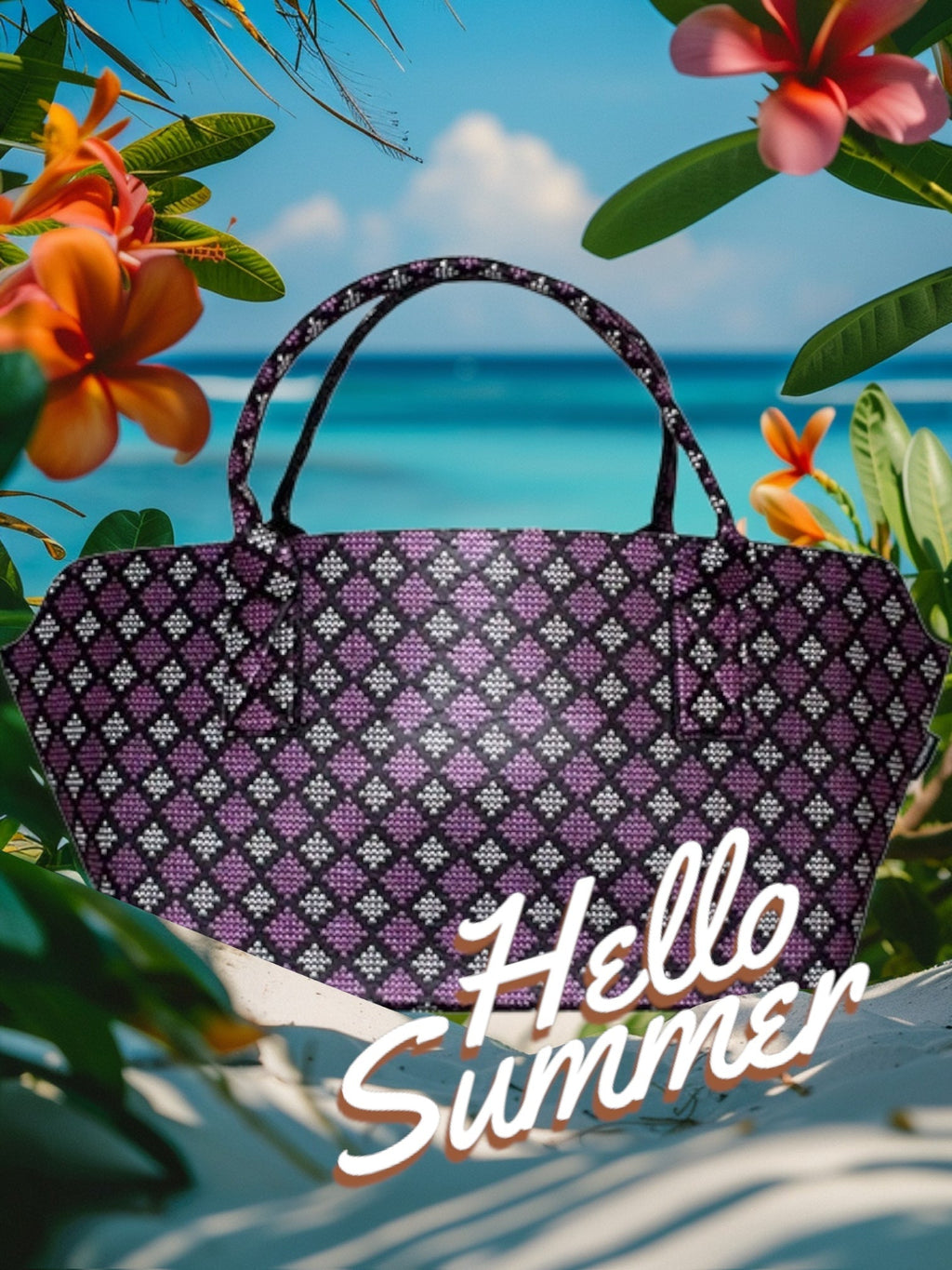 Damask Delight - Die elegante Filztasche für jeden Anlass - Boxkorb