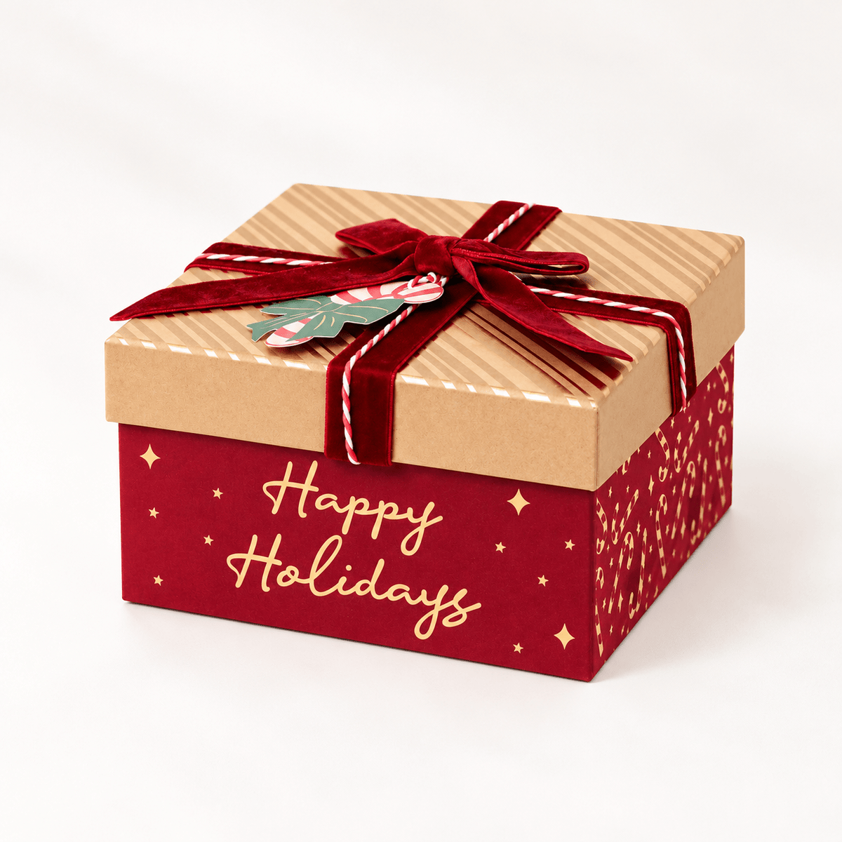Edle Weihnachts-Geschenkbox - Boxkorb