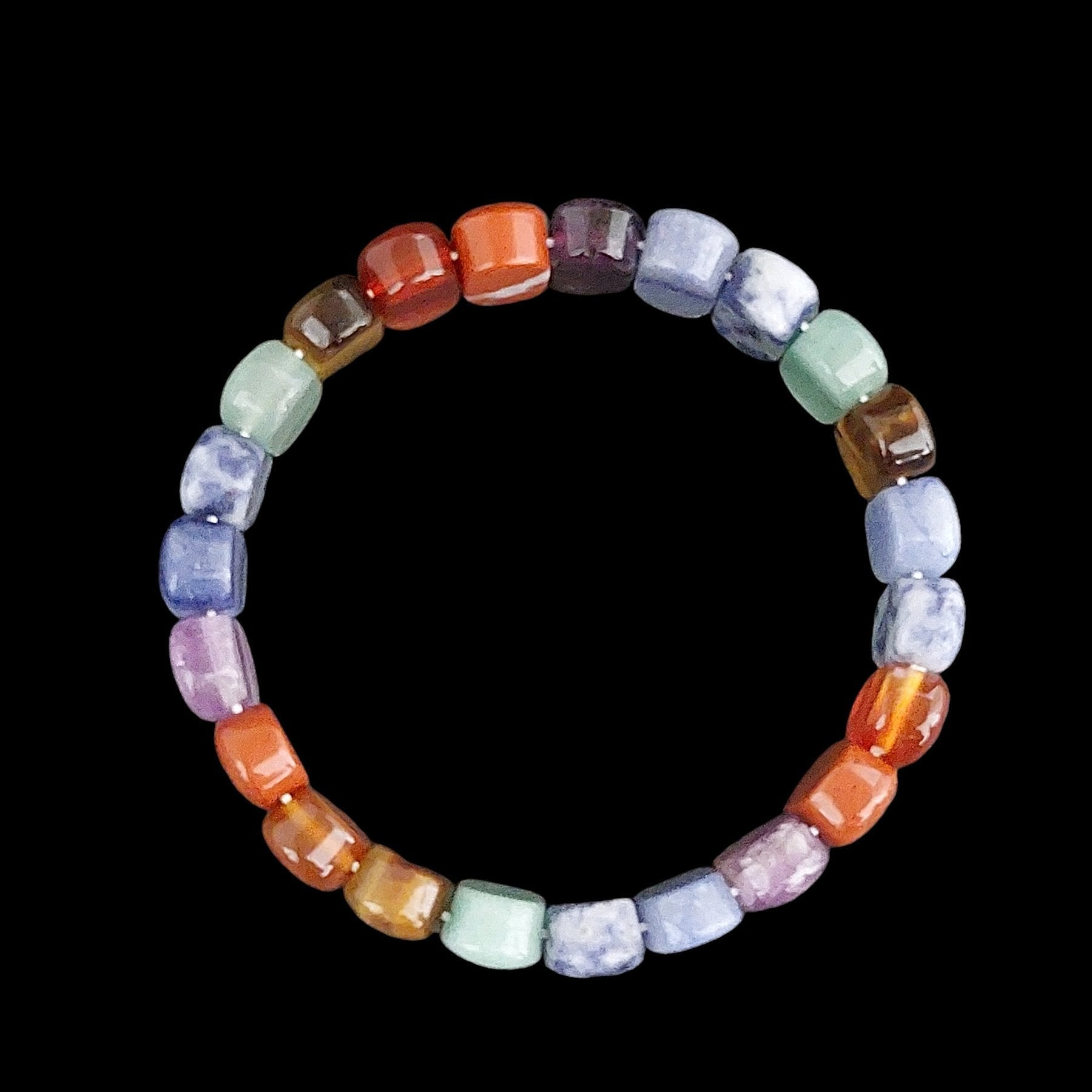 Einzigartiges Naturstein - Armband - Boxkorb