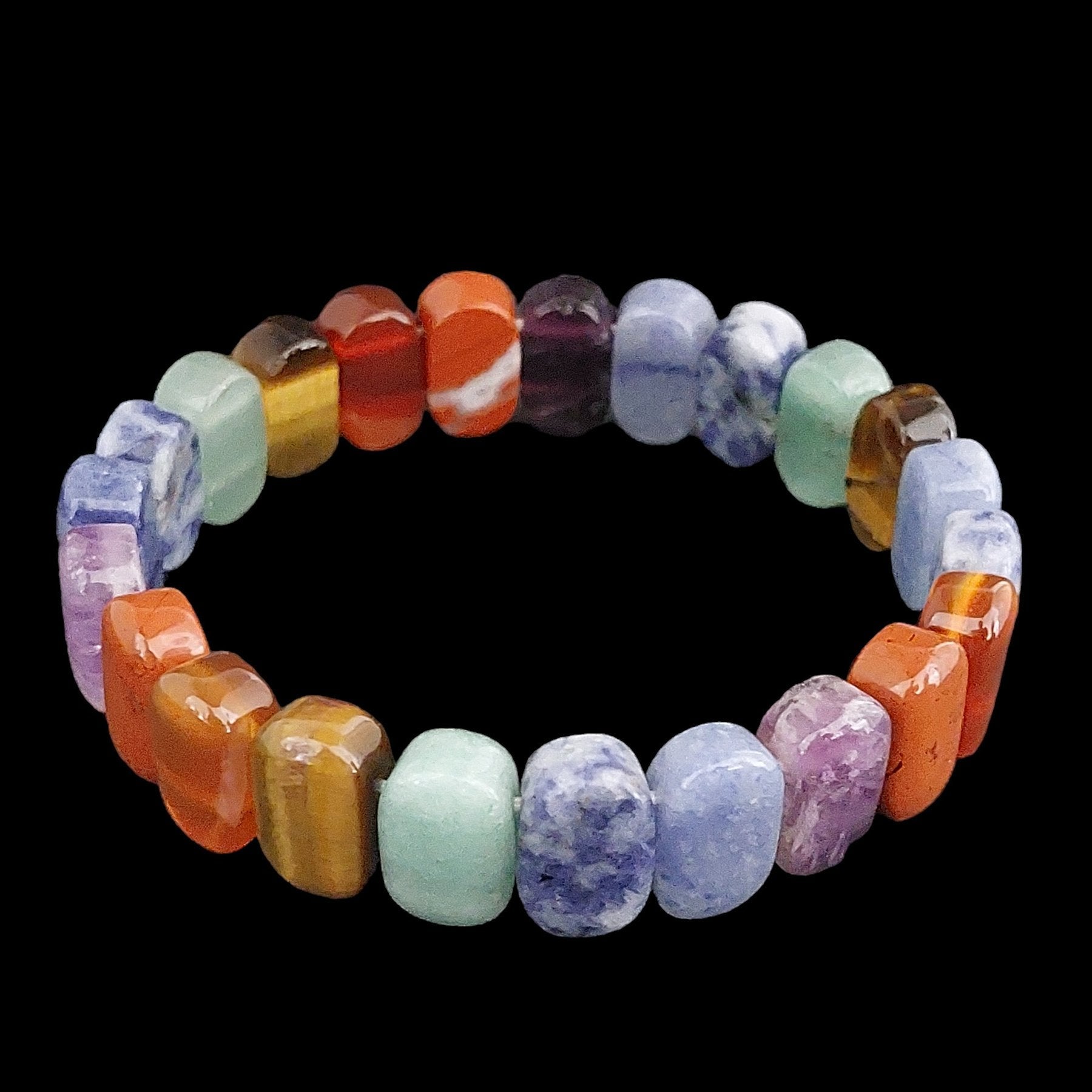Einzigartiges Naturstein - Armband - Boxkorb