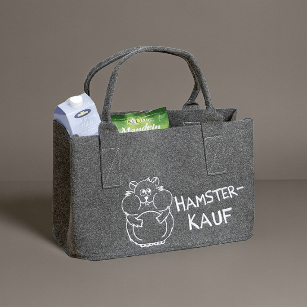 Filz - Tasche mit Spruch - Boxkorb