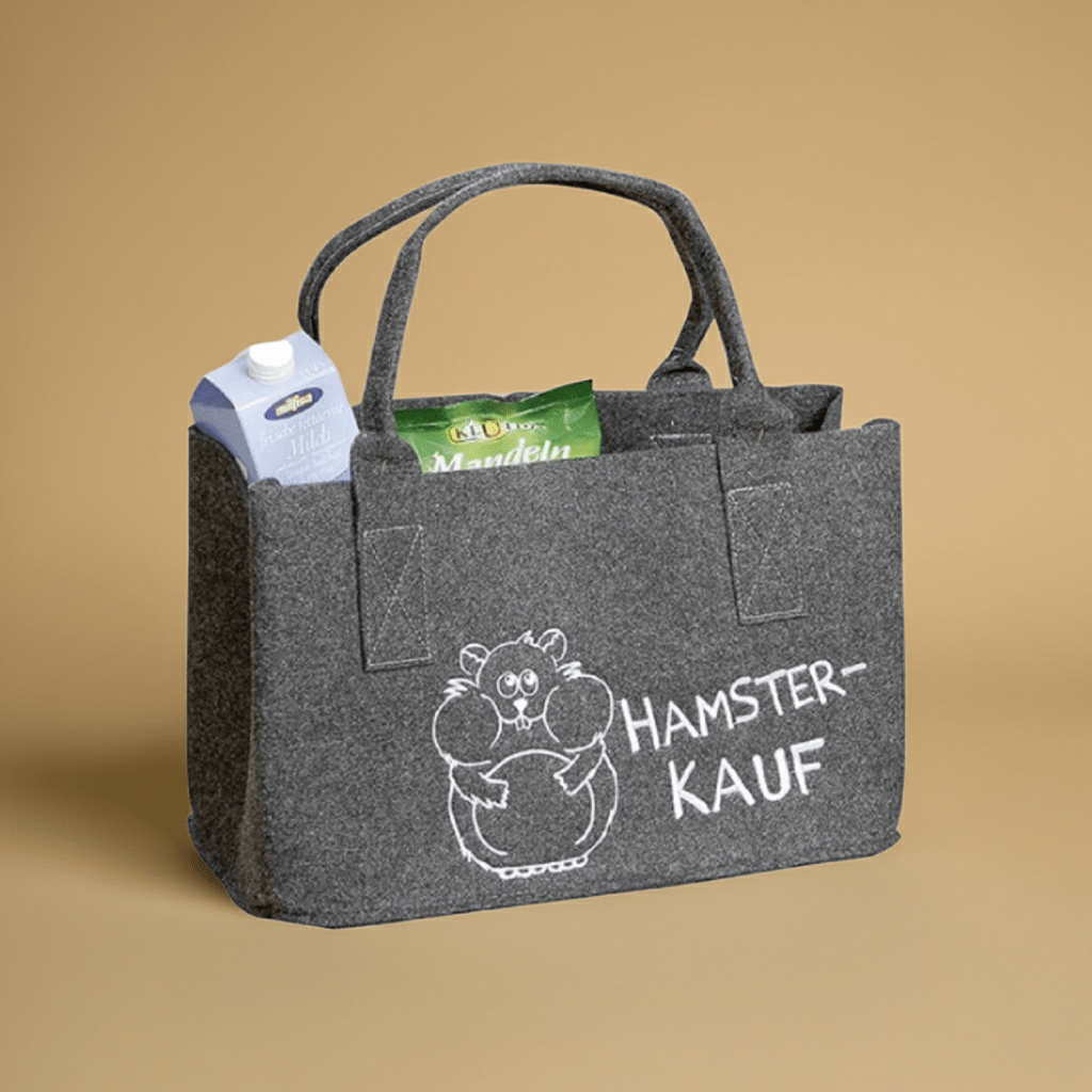 Filz - Tasche mit Spruch - Boxkorb