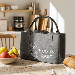 Filz - Tasche mit Spruch - Boxkorb