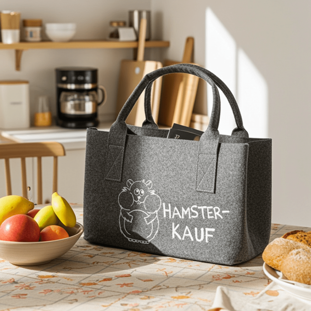 Filz - Tasche mit Spruch - Boxkorb