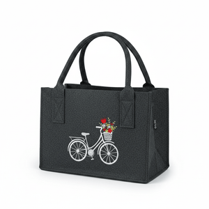 Filztasche "Blumenfahrrad" — Vorbestellung - Boxkorb