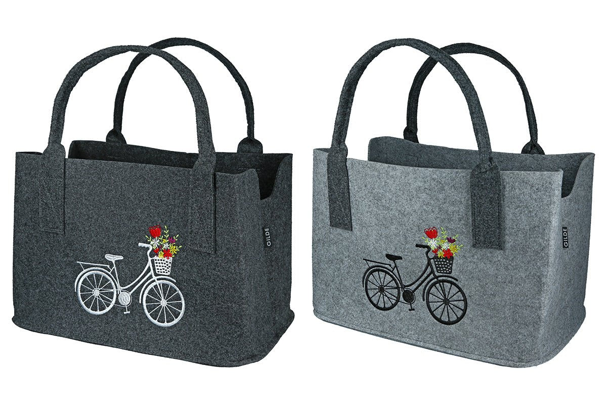 Filztasche "Blumenfahrrad" — Vorbestellung - Boxkorb