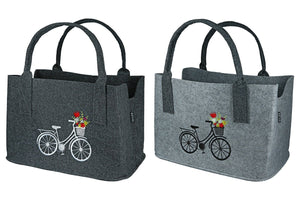 Filztasche "Blumenfahrrad" — Vorbestellung - Boxkorb