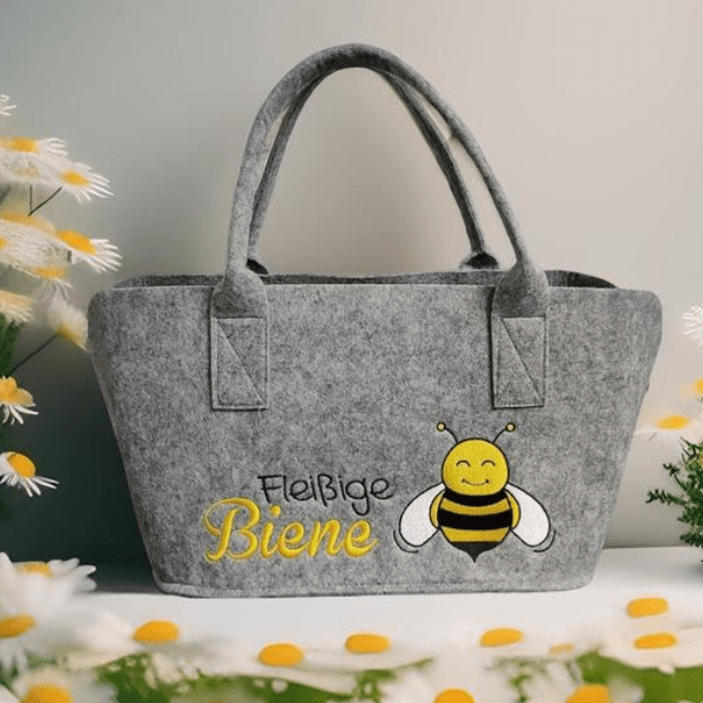 Filztasche "Fleißige Biene New" - Boxkorb