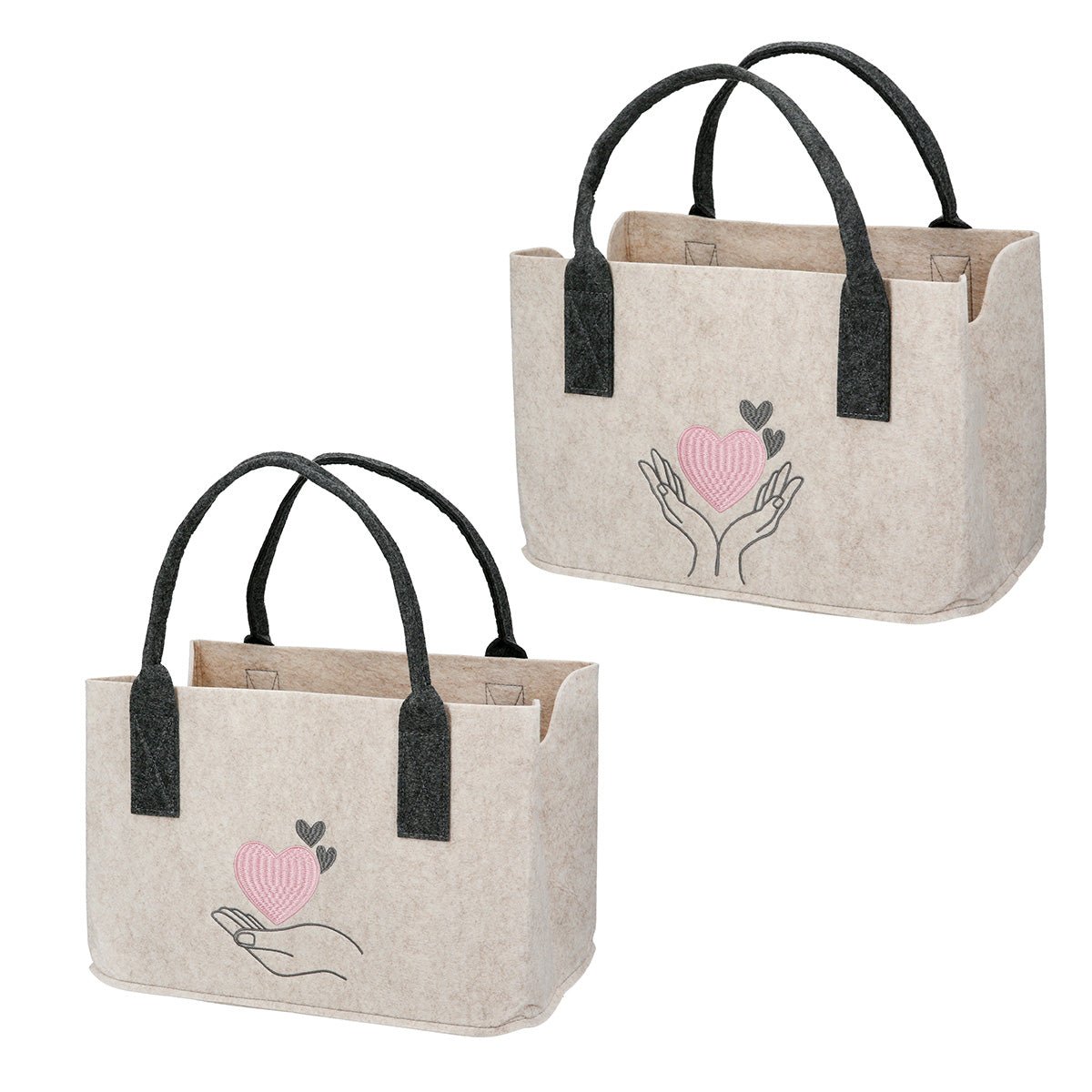 Filztasche "Herzchen" — Vorbestellung - Boxkorb