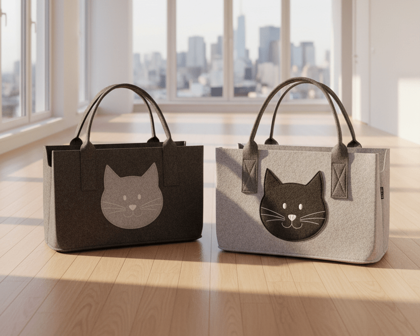 Filztasche "Katze" — Vorbestellung - Boxkorb