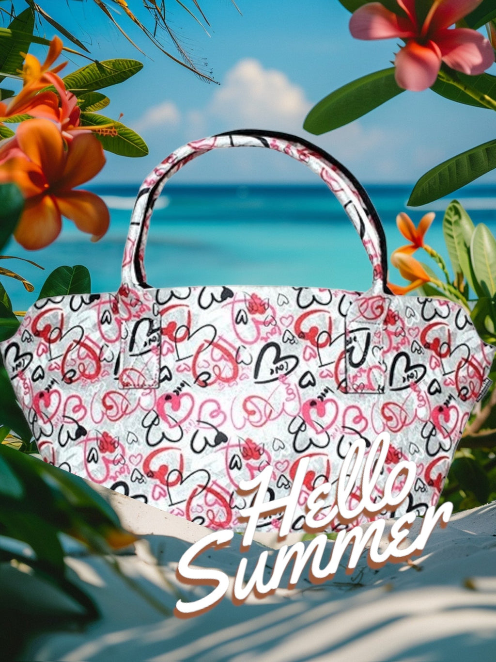 "Love heart" Einkaufstasche - Boxkorb