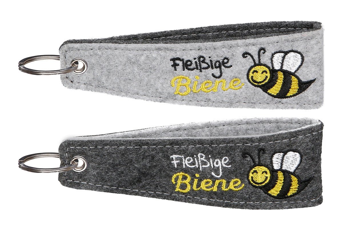 Schlüsselanhänger "Fleißige Biene" - Boxkorb