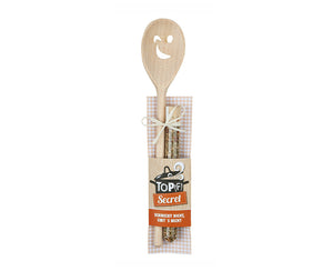 Holz Kochlöffel+Gewürzmischung - Boxkorb.de