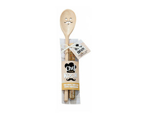 Holz Kochlöffel+Gewürzmischung - Boxkorb.de