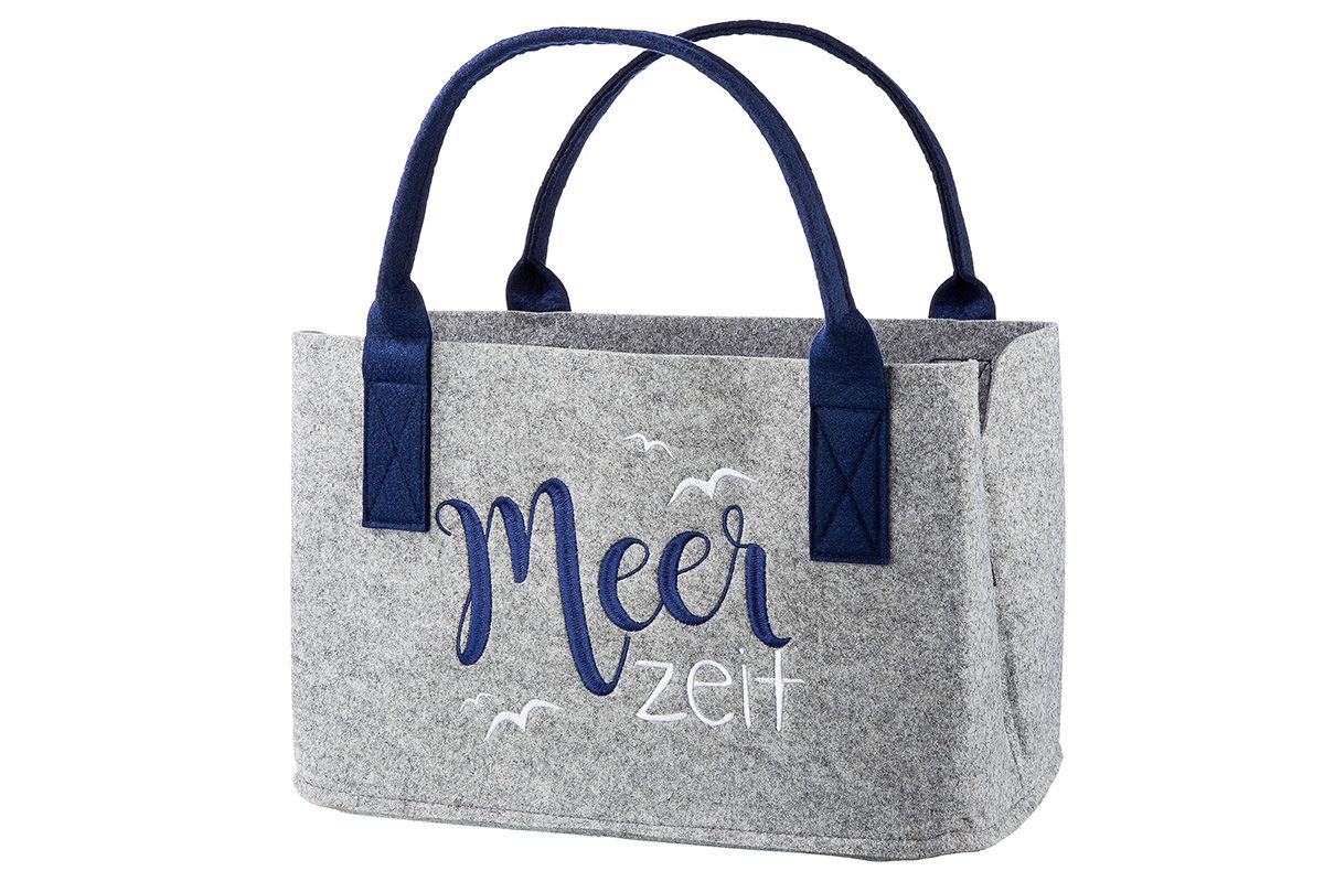 Filz Tasche Meerzeit - Boxkorb.de