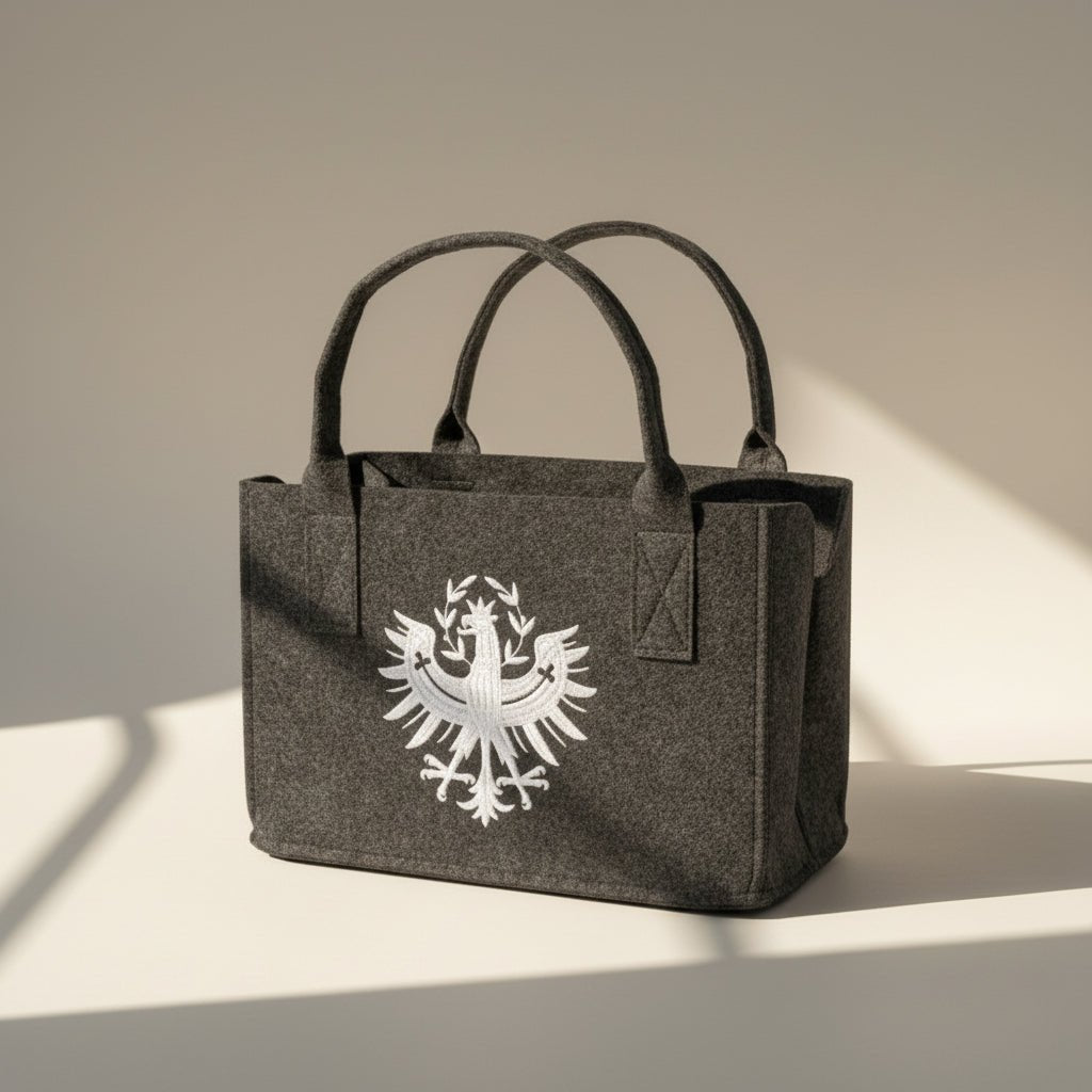 Filz Tasche Tiroler Adler - Boxkorb