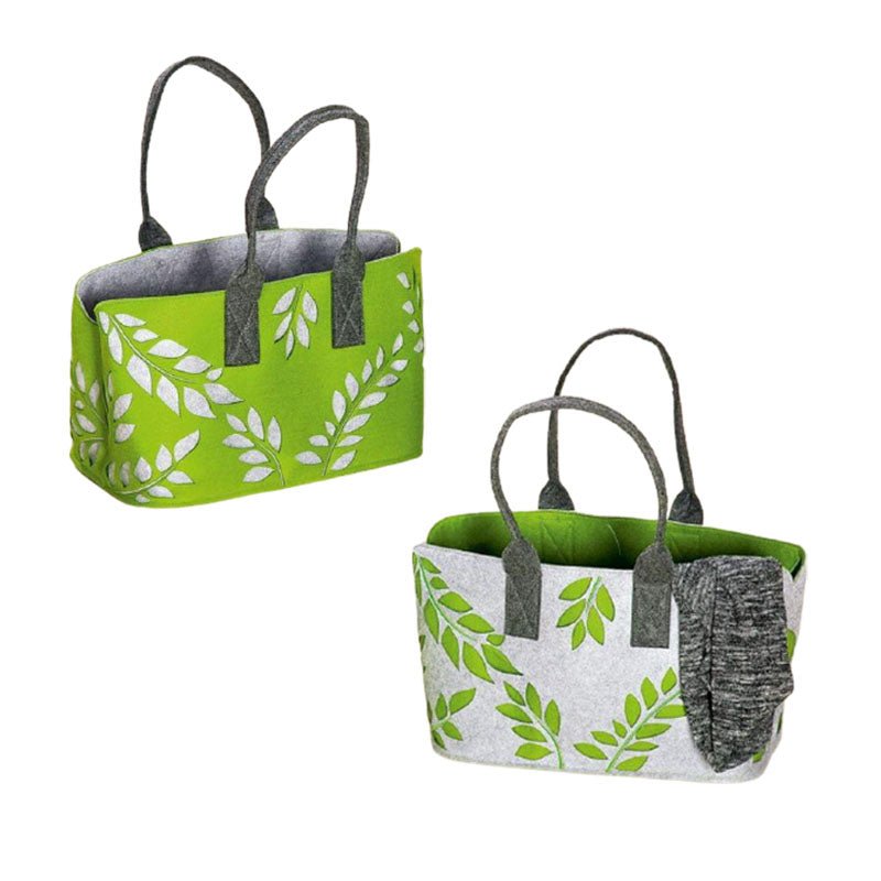 Filztasche 'Blattmosaik' - Boxkorb