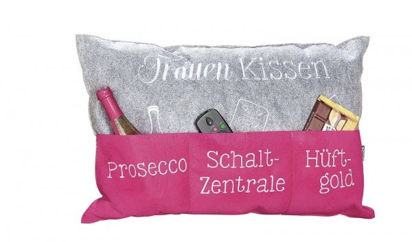 Ordnungshüter Kissen – Besticktes Dekokissen mit Spruch - Boxkorb