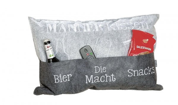 Ordnungshüter Kissen – Besticktes Dekokissen mit Spruch - Boxkorb
